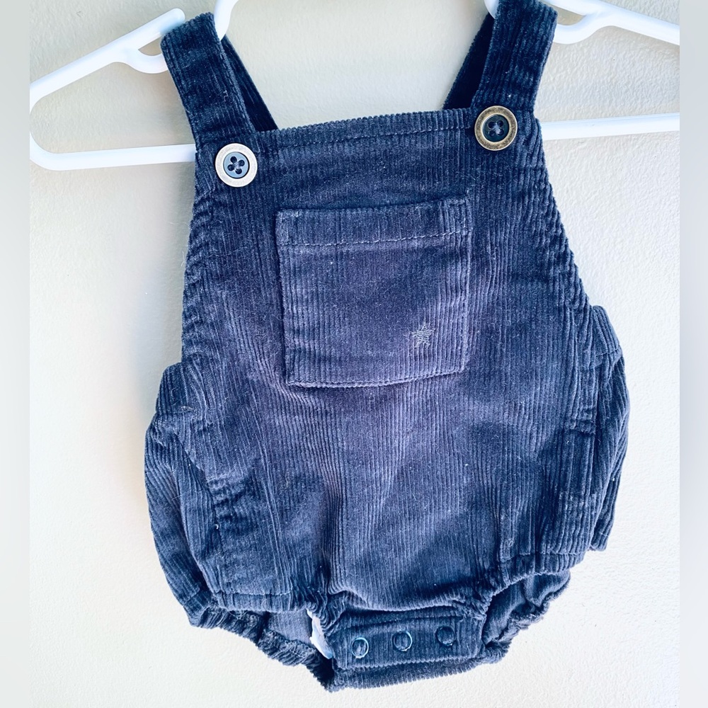 Jamie Kay black Corduroy Kids Overalls